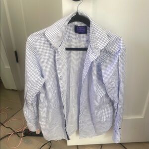 Men's Blue Checkered Shirt